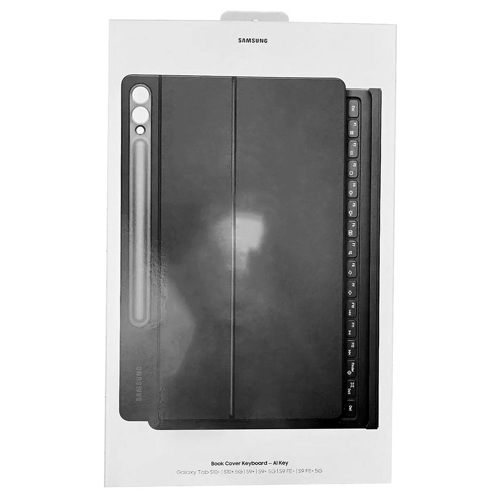Samsung Galaxy Tab S10+ / S9 FE+ / S9+ Book Cover Keyboard - AI Key (Black, US Layout), EF-DX825UBEG
