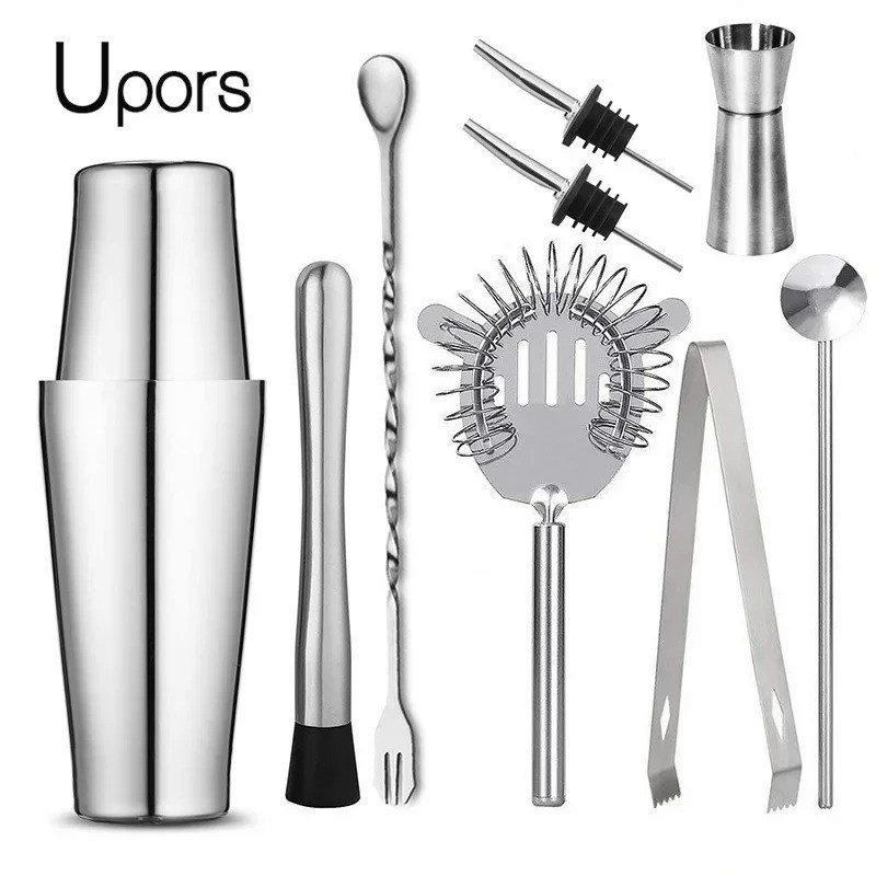 UPORS Boston Shaker Professional Stainless Steel Bartender Wine Cup Cocktail Mixer Martini Cocktail 