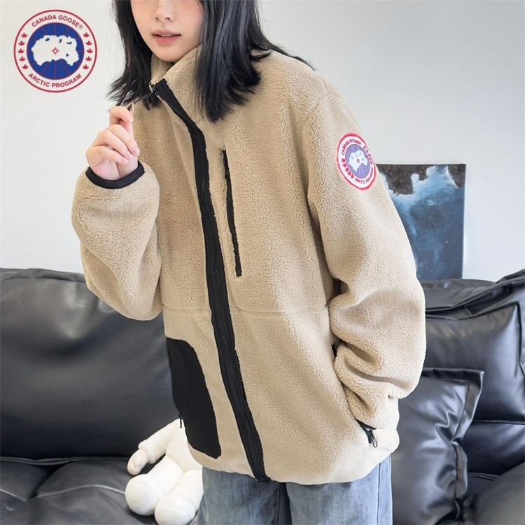 Ready Stockของแท้ 100% Canada Goose Unisex Lambswool Workwear Jacket