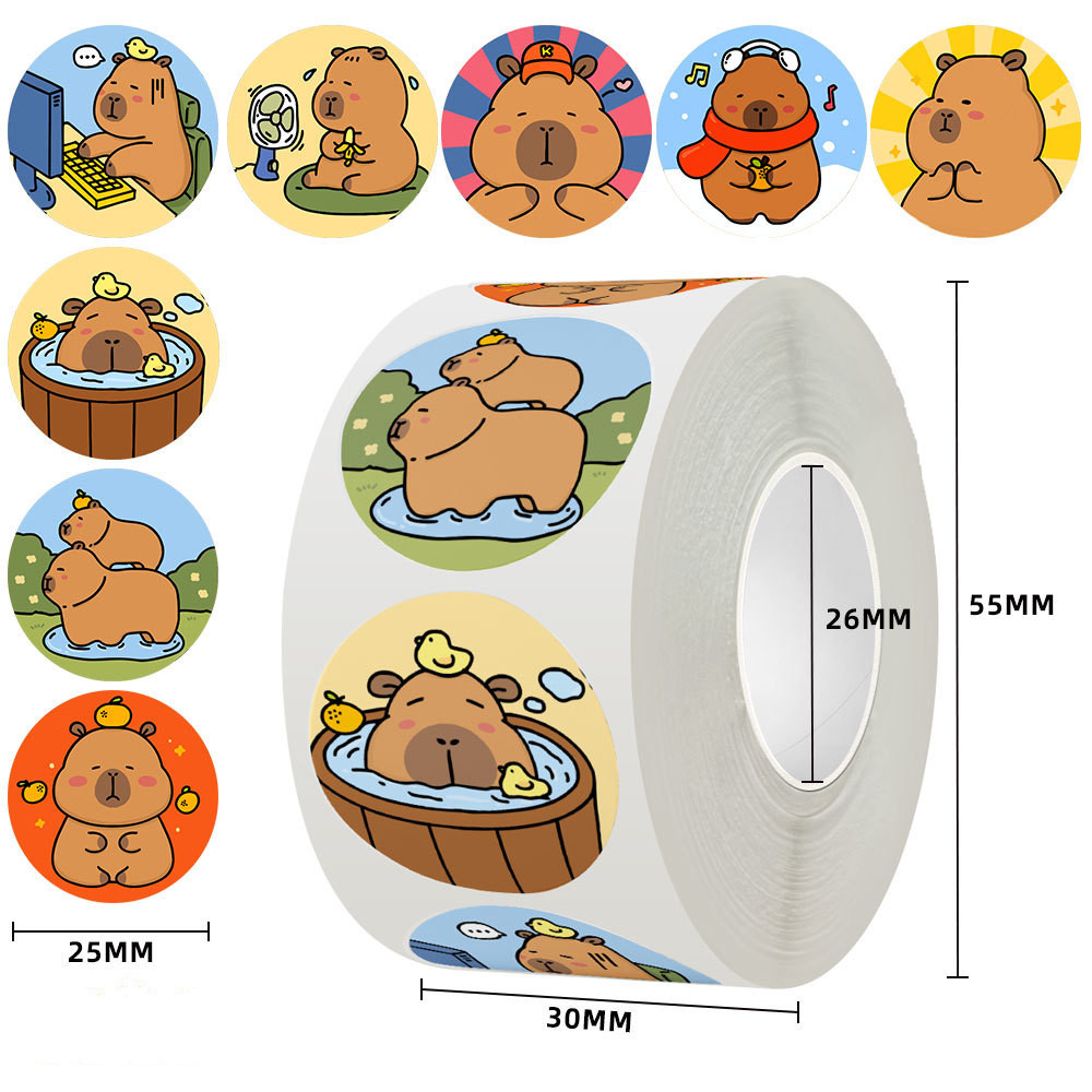 สติ๊กเกอร์ขอบคุณ Thankyou Sticker ขนาด 2.5cm [ม้วนละ 500 ดวง]