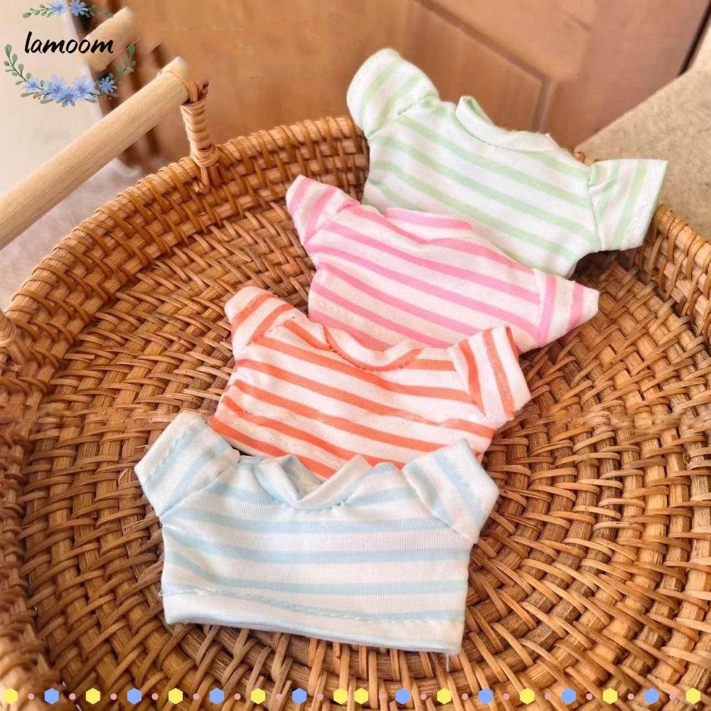 ลามู ชุดลําลองเสื้อยืด,สไตล์ประกบอุปกรณ์เสริมผ้าฝ้ายตุ๊กตาเสื้อผ้า,8สียัดตุ๊กตาของเล่นสําหรับ15เซนติเมตรผ้าฝ้ายตุ๊กตา15เซนติเมตรตุ๊กตาผ้าฝ้