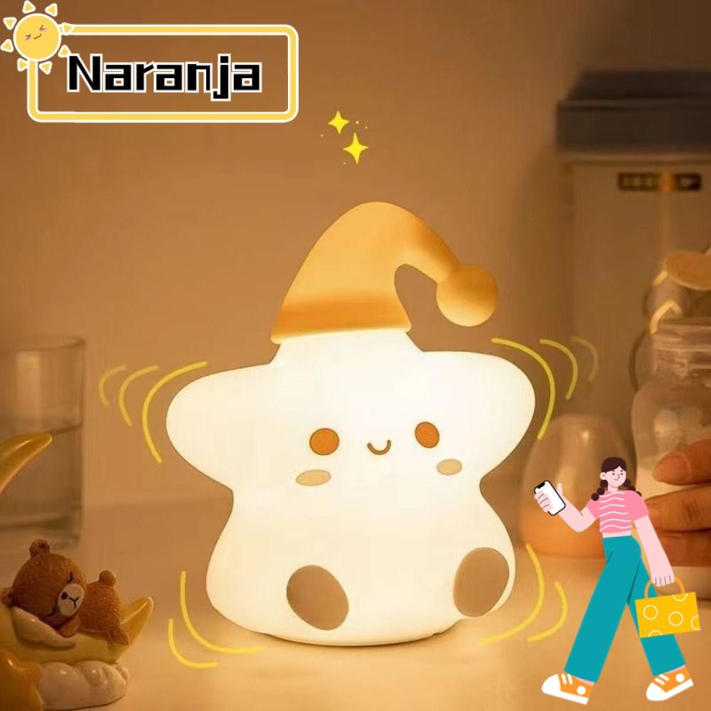 Naranja โคมไฟกลางคืน LED, โคมไฟตั้งโต๊ะขนาดเล็ก Little Star, ของขวัญน่ารักไฟกลางคืนข้างเตียงสร้างสรรค์