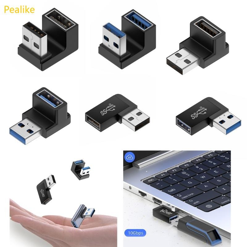 Pealike USB 3 0 ขั้วต่ออะแดปเตอร์ชายกับหญิง USB 3 0 Header 90 องศาขึ้นลง