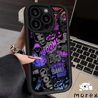 เย็นกราฟฟิตี้การ์ตูนปีศาจ้เคส Redmi 15 14 13 C 10A 12C 12 9A 9C 9 10 10C A1 Note 14 13 11 10 12 9 Pro 10s 11s POCO M3