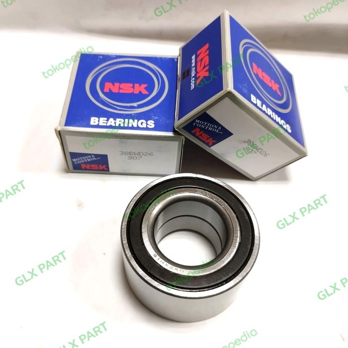 BEARING 38BWD26 NSK FRONT WHEEL BEARING JAZZ VTEC IDSI 38BWD26 NSK ABS