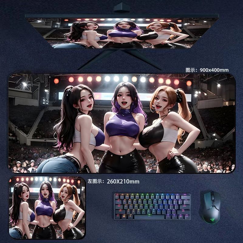 [70 * 30 ซม.] แผ่นรองเมาส์ขนาดใหญ่สําหรับเล่นเกมอะนิเมะแผ่นรองคีย์บอร์ดเกมนักเรียนสํานักงานหนังสือหอพักแผ่นรองโต๊ะ เด็กผู้ชาย แผ่นรองคอมพิว