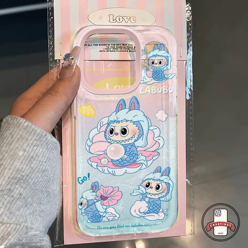 การ์ตูนป๊อปมาร์ทตลกน่ารักบับบูโปร่งใสนุ่ม เคส Samsung A05s A34 A54 A06 A15 A04s A14 A25 A02s A24 A13 A50 A05 A52 A32 A53