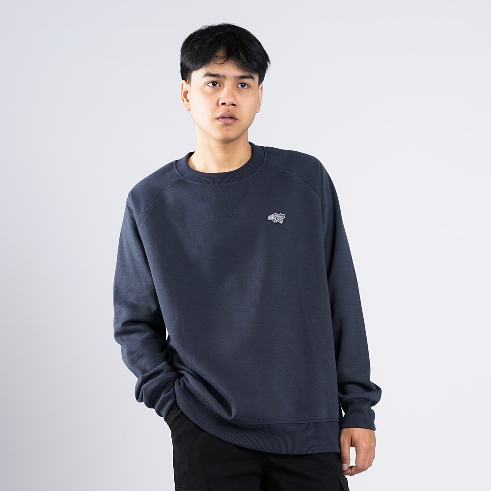 3Second Mens Crewneck Sweatshirt Regular Fit Fleece Jacket Juan HP-C Logo110625