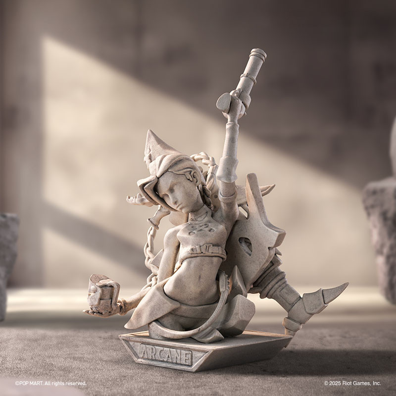 POPMART x League of Legends Arcane Series Secret Figure & Set 9 การออกแบบ LOL เกมตุ๊กตาอุปกรณ์เสริมข