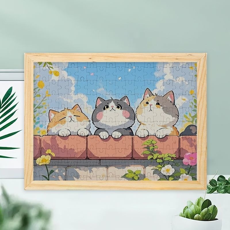 📣พร้อมส่ง📣【Cute Cat】jigsaw puzzle จิ๊กซอว์ 1000 ชิ้นของเด็ก จิ๊กซอว์ไม้ 1000 ชิ้น จิ๊กซอว์ 1000 ชิ้นสำหรับผู้ใหญ่ จิ๊กซอ จิ๊กซอว์ 500 ชิ้น🧩423-25 จิ๊กซอว์ 1000 ชิ้น สำหรับ ผู้ใหญ่ ตัวต่อจิ๊กซอว์ จิ๊กซอว์ การ์ตูน
