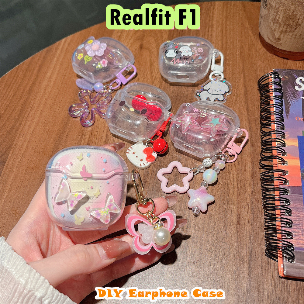 READY STOCK!นําไปใช้กับ Realfit F1 เคส Case เคสหูฟัง DIY คอลเลกชันน่ารัก ซิลิโคนนุ่ม เคส เคสหูฟัง