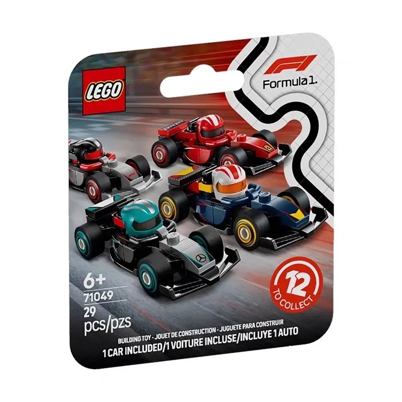 71049 LEGO F1 รถแข่ง Mini Set 12 กล่องเดิม Ferrari Red Bull Mercedes