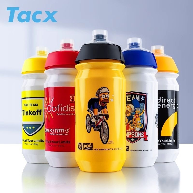 Tacx Cycling Tour de France Team Water Bottle Outdoor Portable Squeezed Cycling Water Cup