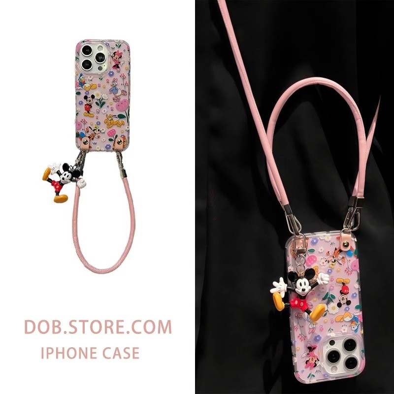 SN1090 สําหรับ iphone กันกระแทกเกาหลีน่ารักเคสโทรศัพท์ (16 PRO MAX กรณี/15 PRO MAX 16 plus 14 PRO MAX 16pro 12pro 11), ที่ถอดออกได้เชือกเส้นเล็กผู้หญิงการ์ตูน Art ins สายคล้องสําหรับสาว – โปรปัง