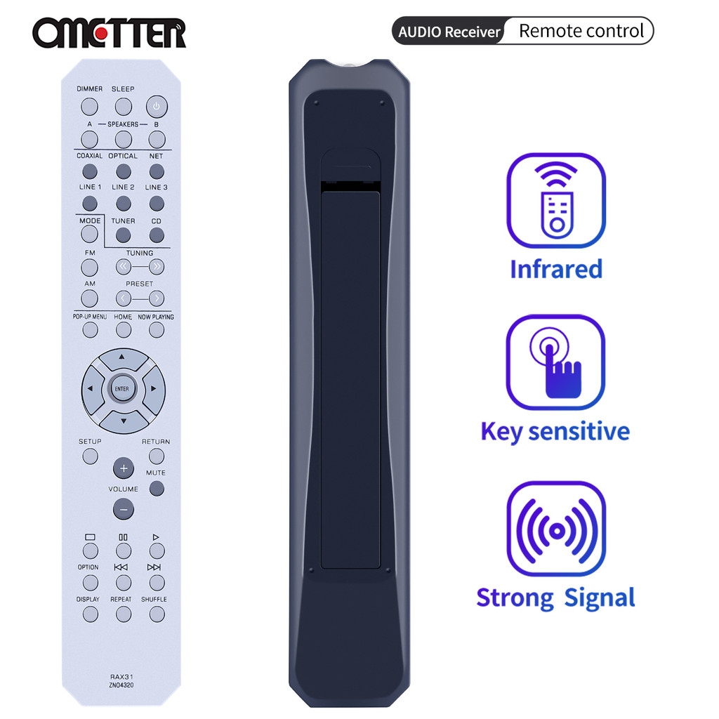 RAX31 ZN04320 Fit สําหรับ Yamaha AV Receiver รีโมทคอนโทรล RN301 R-N301BL RN301BL R-N301
