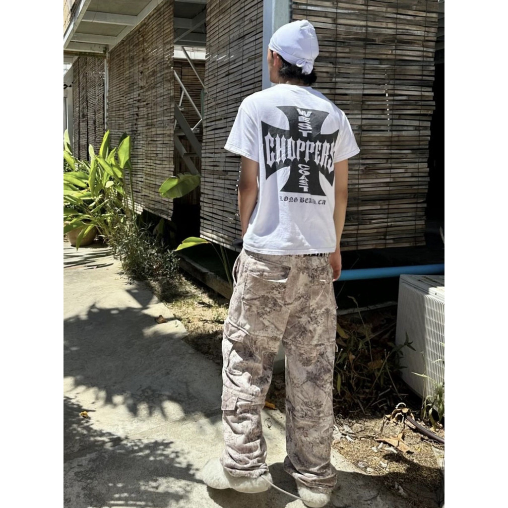 West Coast Chopper Retro Motorcycle Short Sleeve Pure Cotton T-Shirt พร้อมสต็อก ปี 2025