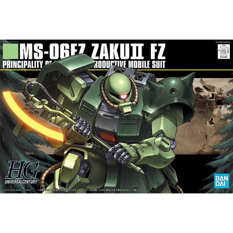 Bandai HGUC 087 1/144 MS-06FZ Zaku II Zaku II Gundam Assembly Model