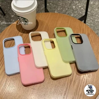 เคสโทรศัพท์แบบ 2 in 1 ซิลิโคนใส เคสเยลลี่ For iPhone 16 15 14 13 12 11 Pro Max X XR XS Max 7 8 6 Plus เคสไอโฟน 13 เคส