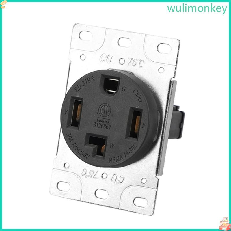 WU 319R 30Amp เต้ารับไฟฟ้าอุตสาหกรรม NEMA 14 30R ทนต่อการกัดกร่อน