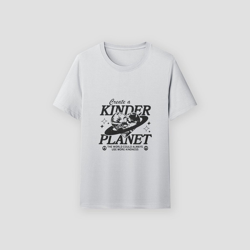 [OLO] ฤดูร้อนผู้หญิงบางรอบคอหลวมสบายๆแขนสั้นเสื้อยืด