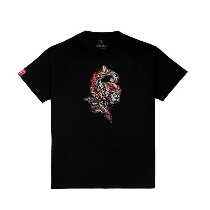(TOP) เสื้อยืด CULTURE HERO GOLEK MECHA COLOR Javanes Wayang เสื้อยืดอินโดนีเซีย CULTURE Black Combe