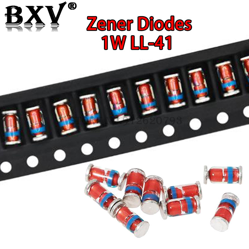 20PCS 1W Zener Diode SMD Diode ZMM5V1 ZMM3V0 3V3 3V9 4V7 5V1 7V5 8V2 10V 12V 15V 16V 18V 20V 24V LL4