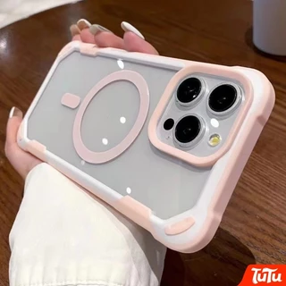 TuTu เคสโทรศัพท์สําหรับ iPhone 17 16 15 14 13 12 11 Pro Max Plus กันกระแทก Hard กันชนกรณีไร้สายชาร์จปกหลังความงาม