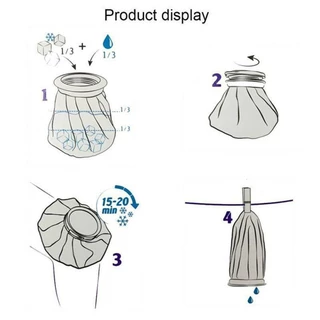 MUNCHX 1 ชิ้นแพ็คน้ําแข็ง,ขนาดต่างๆการบาดเจ็บ Care Cooler Bag,ทนทาน Breathable Reusable Hot/Cold Therapy ถุงน้ําแข็งสําหรับเข่าขาหัว