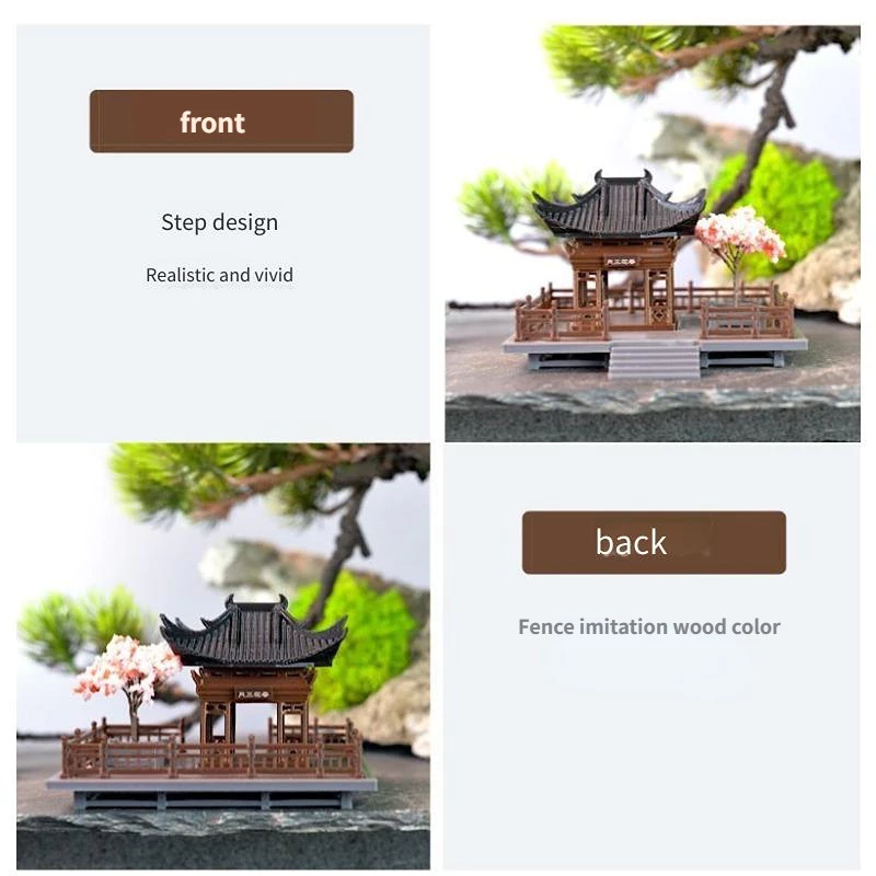 สถาปัตยกรรมโบราณจีน ตกแต่งถังปลา ตกแต่งภูมิทัศน์บอนไซ thumbnail 8