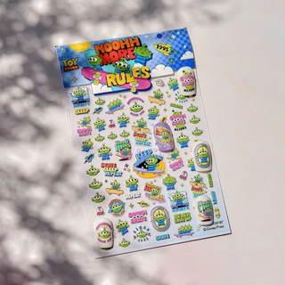 Disney & tomoni Embossed Nails Stickers ins ของแท้แบรนด์ร่วมสไตล์น่ารักสติ๊กเกอร์เครื่องเขียนสร้างสรรค์เด็กชายสามตา