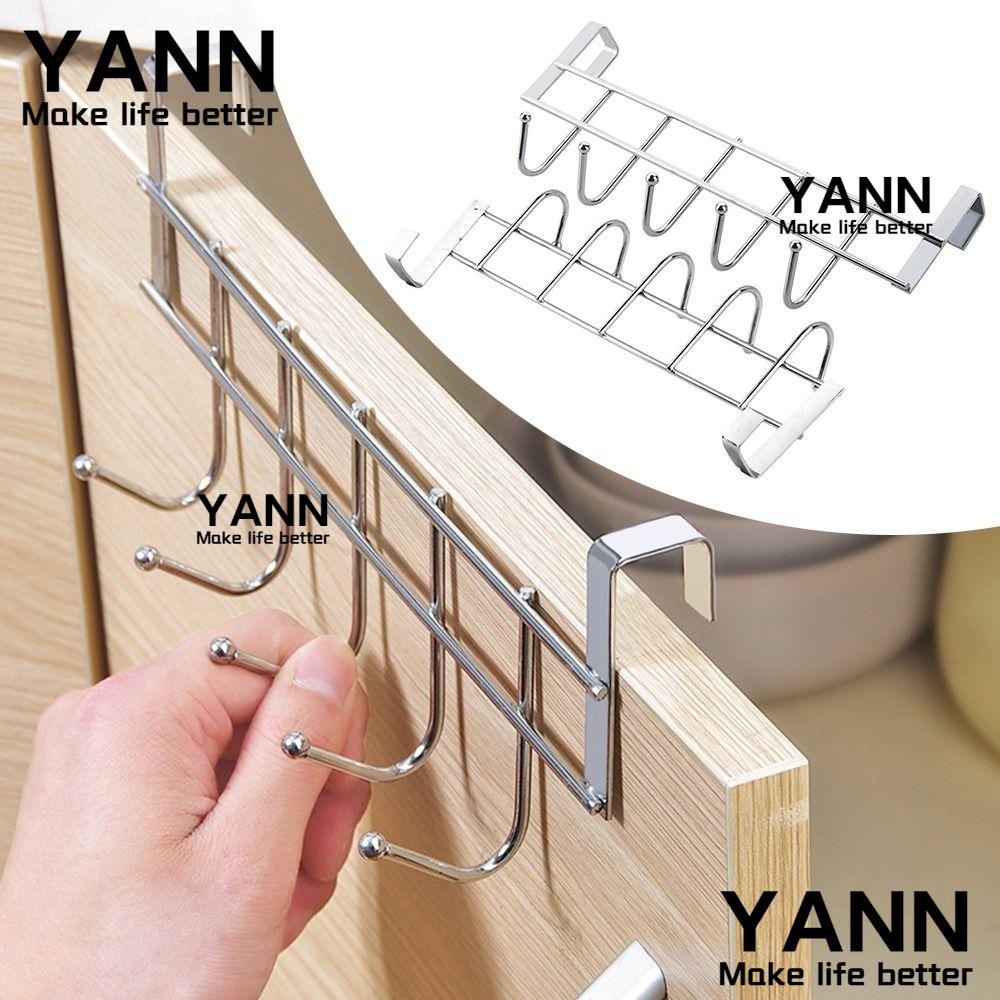 YANN 5 ตะขอแร็คสะดวกสแตนเลสดีรับน้ําหนักตะขอประตู