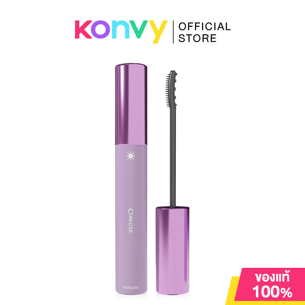 Cosluxe Sun Lash Lift-Up Mascara 6.5g #Black มาสคาร่าสีดำ สูตรพิเศษ เพื่อขนตาหนาฟู โดดเด่นตลอดวัน.