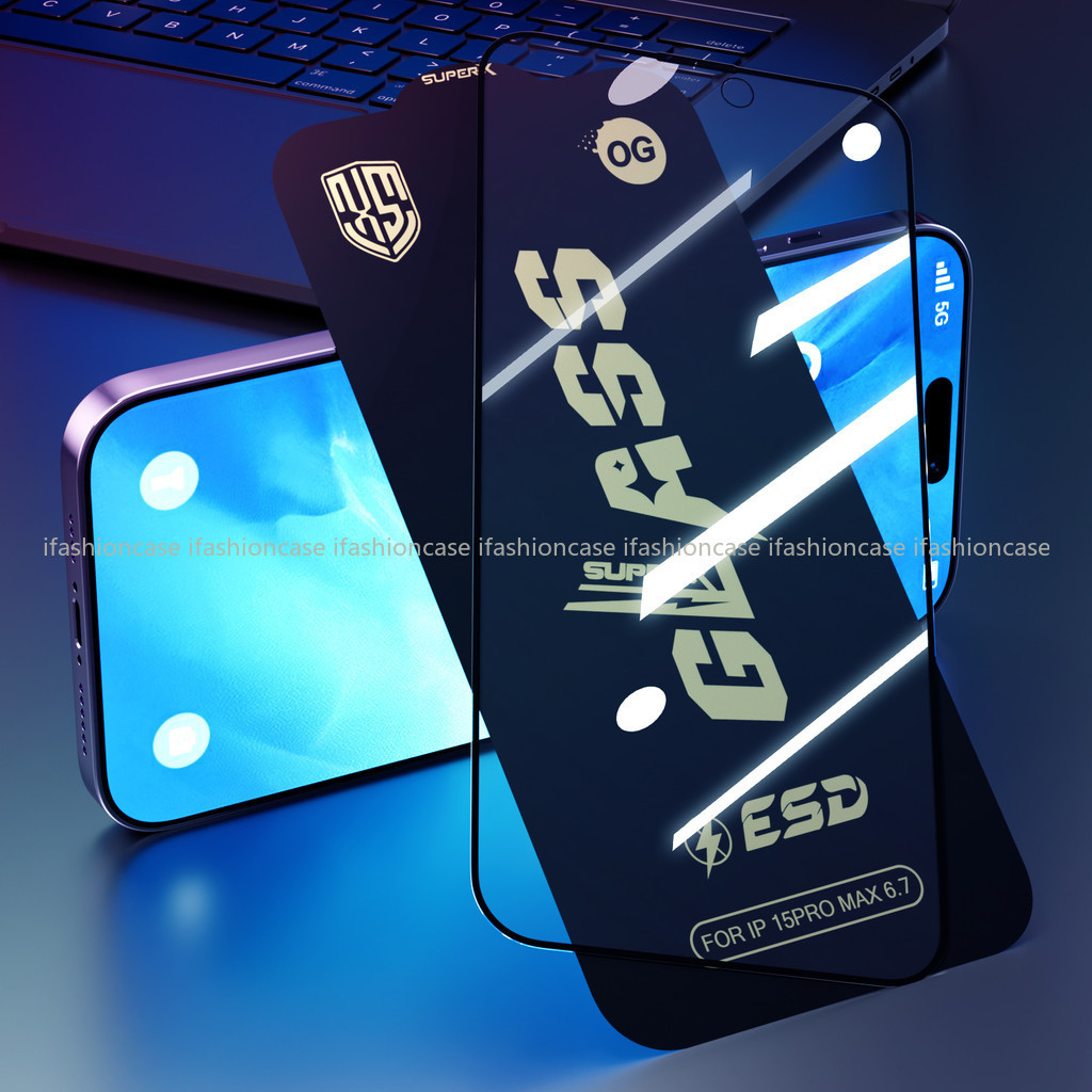 ฟิล์มกันรอยหน้าจอ For iPhone 13 11 17 pro max Case iPhone 11 15 16 pro max 14 12 pro max 6 7 8 Plus XR XS Max SE HD - รูปที่ 2