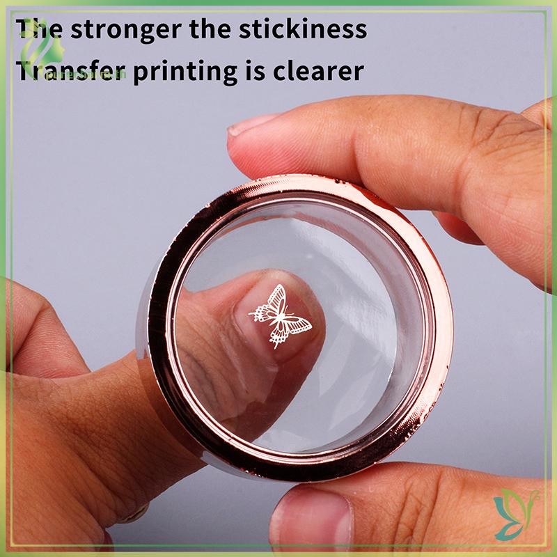 [ความงาม] French Nail Art Stamper พร้อมที่ขูดเล็บซิลิโคนเล็บใสแม่พิมพ์ปั๊มแม่แบบสําหรับเล็บ DIY {ขาย}