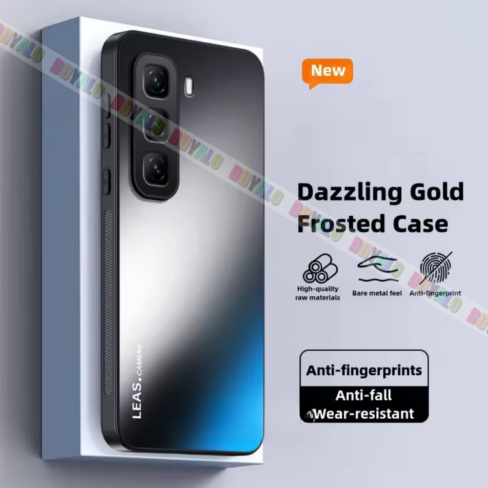 สําหรับ VIVO V21d โลหะ Matte สําหรับ Vivo Y21 d Y21d Y 21d VivoY21d TPU อะคริลิคเคสโทรศัพท์ Anti ลาย