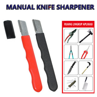 Pocket Sharpener Knife/Alat Asah Pemangkas Kebun Gunting Kapak Portable/Pengasah Pisau Genggam Saku