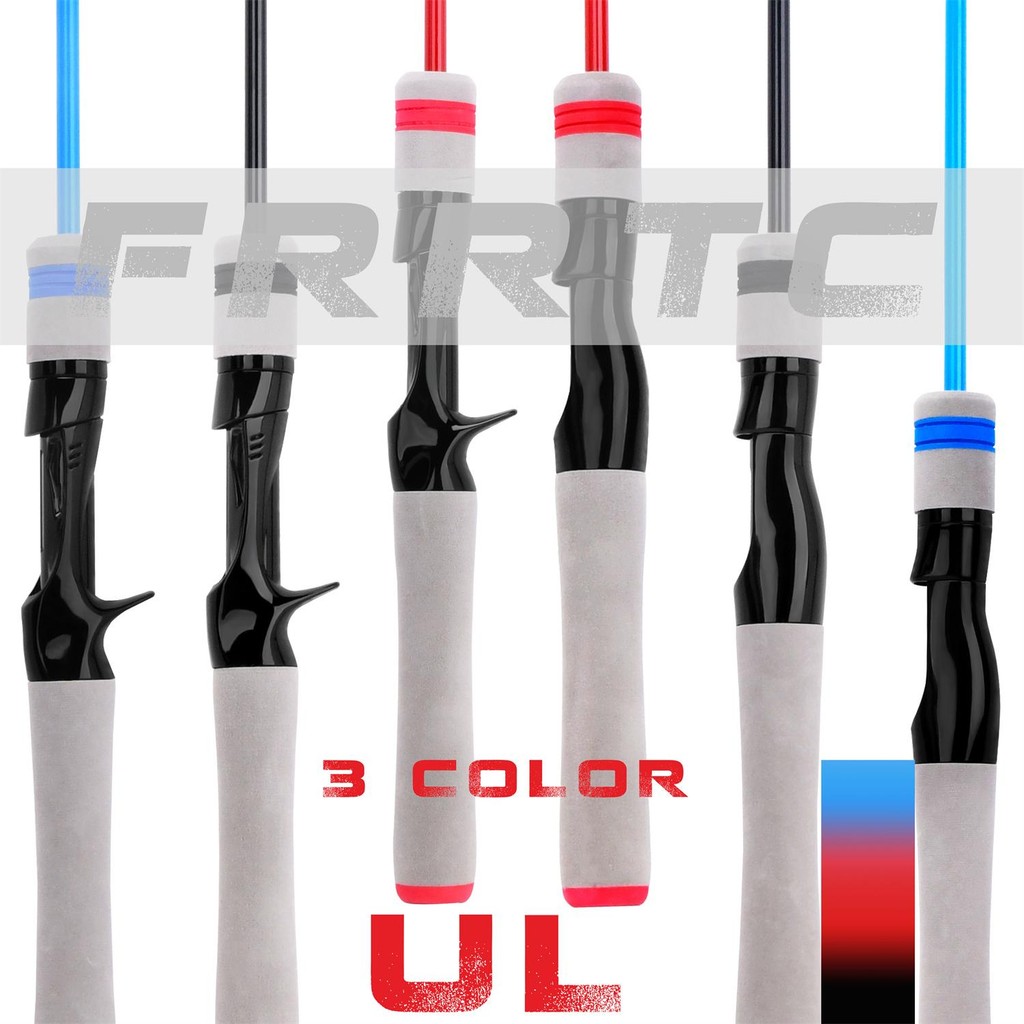FRRTCคาร์บอนไฟเบอร์น้ำหนักเบามาก UL Power 1.68/1.80 เมตร Casting Spinning คันเบ็ดแบบเบทคาสติ้ง