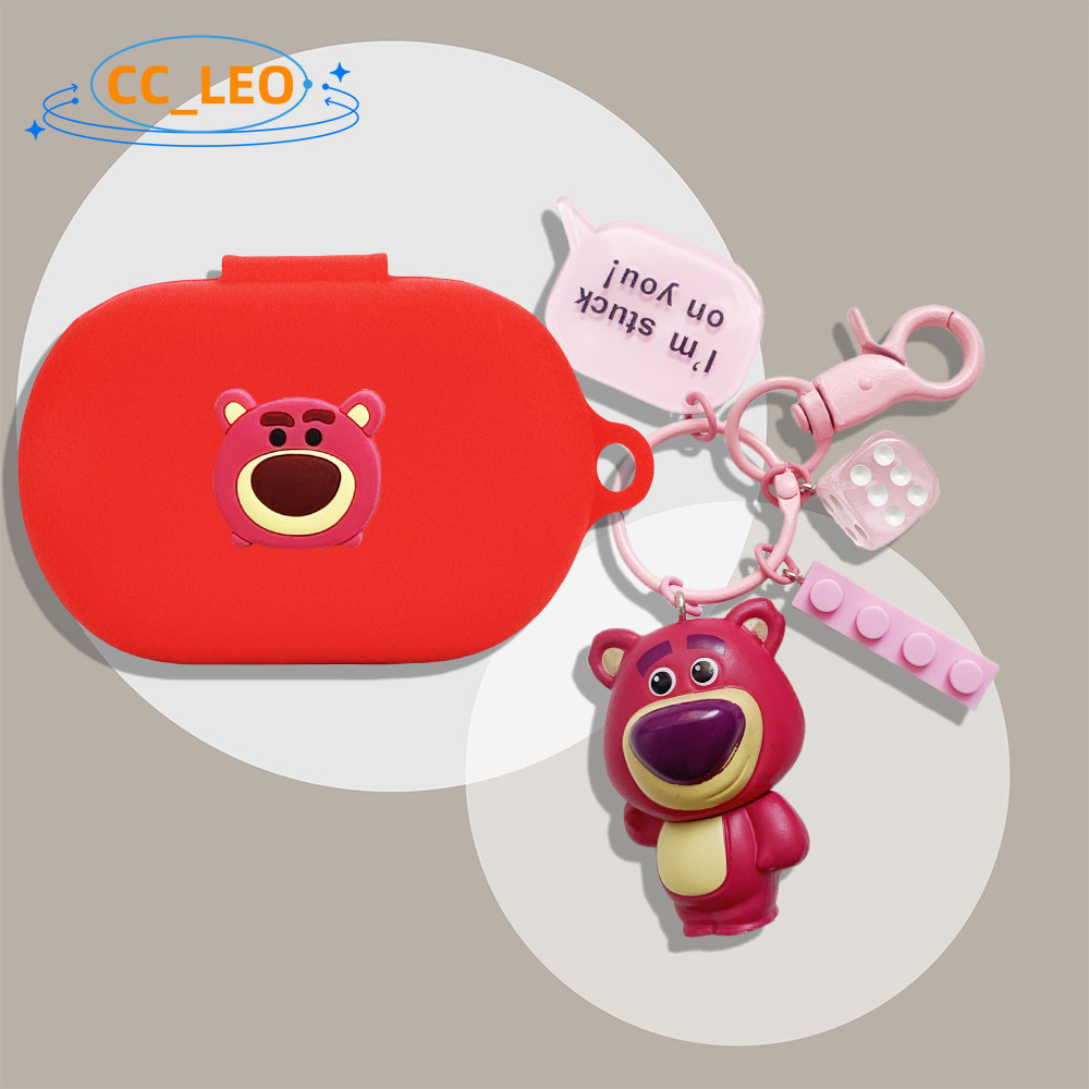 for EDIFIER Comfo Flex Case EDIFIER A6 Open Ear Cartoon Coffee Bear Silicone Soft Case Cute Keychain