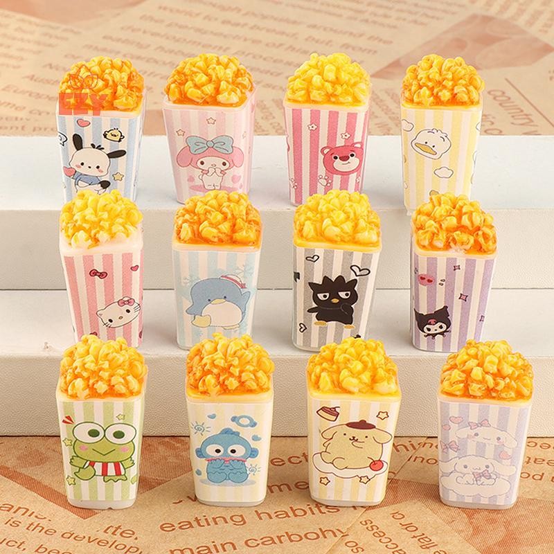 EZY 8 ชิ้น Dollhouse Miniature จําลอง Mini Popcorn ถังตุ๊กตาสําหรับเฟอร์นิเจอร์ House Decor ของเล่นใ