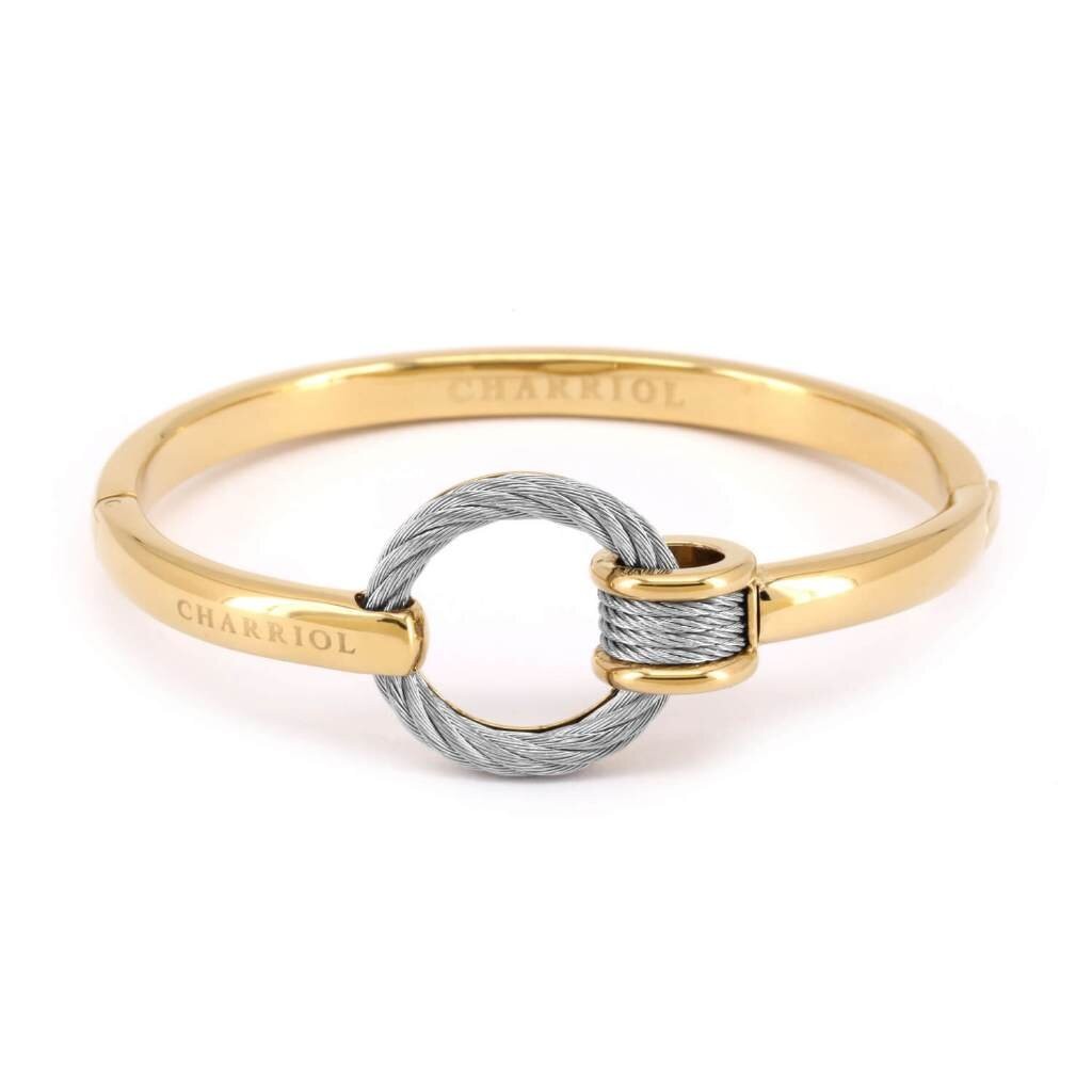 CHARRIOL กำไล 04-108-1139-43 Bangle Yellow Gold PVD