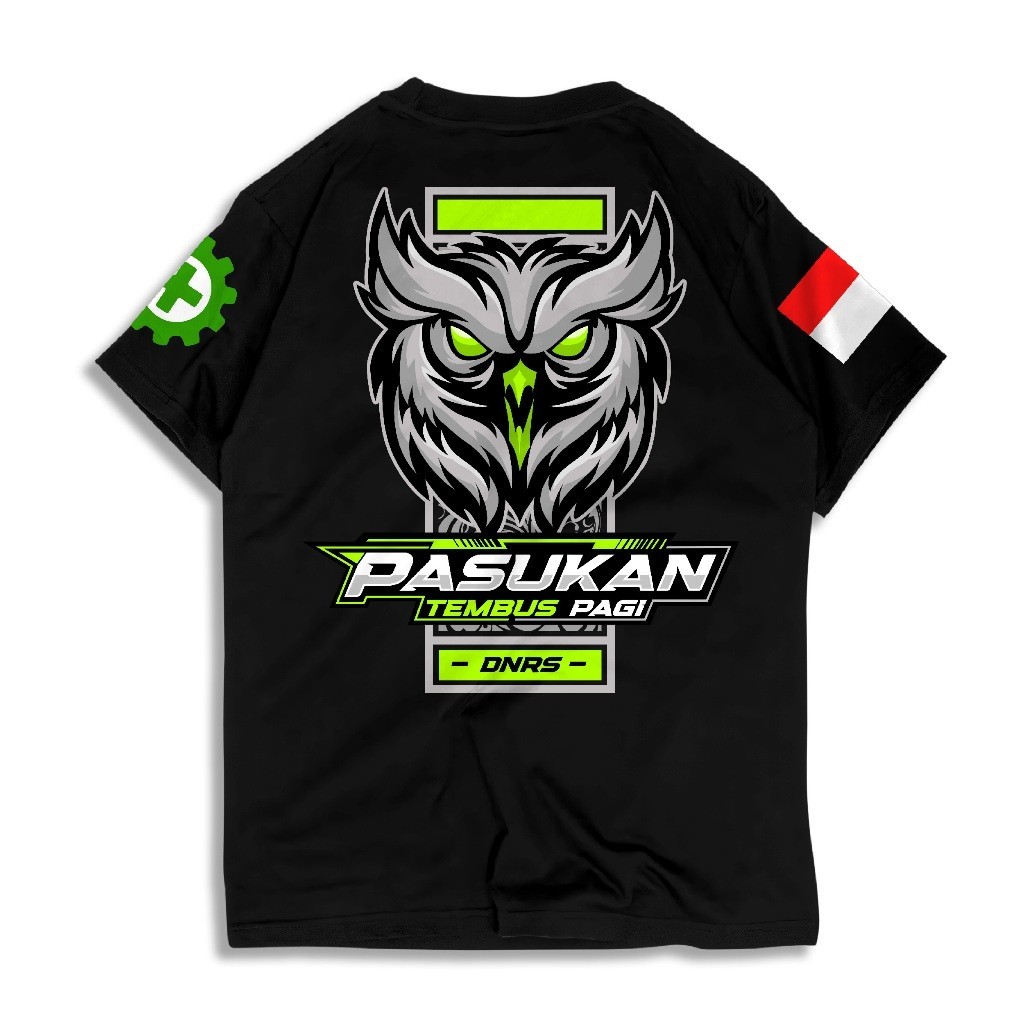 เสื้อยืดนกฮูกตอนเช้าผ่าน Troop - เสื้อ Distro พร้อมคําไดรเวอร์หนุ่ม, ไฟกลางคืน Troops - เสื้อยืดผ้าฝ