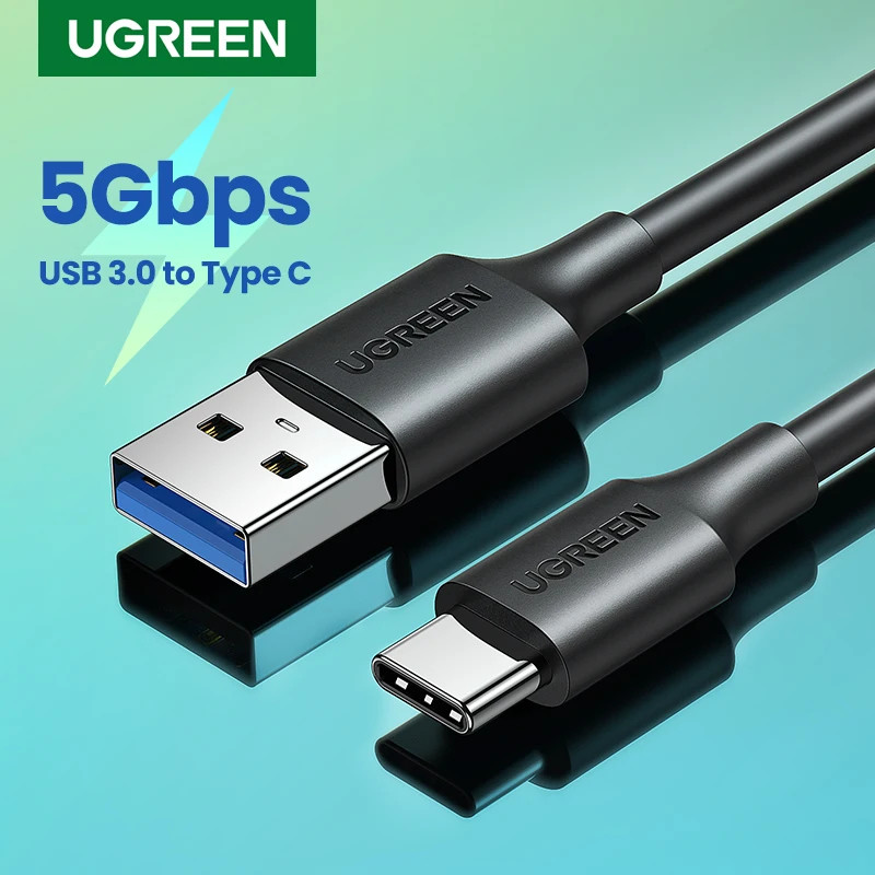 UGREEN สาย C 5Gbps USB3.0 A ถึง USB C สําหรับ Pad Pro Samsung Galaxy S24 สําหรับสวิทช์ M2 SSD NVME USB3.0 สายเคเบิลข้อมูลความเร็วสูง