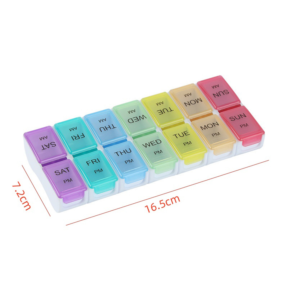 กล่องยาแบบรวมขนาดมินิ 14 ช่อง ถอดได้ 7 วันต่อสัปดาห์ พกพาสะดวก ราคา ถูกที่สุด ดีลบีเคเค แกลเลอรีภาพที่ 6