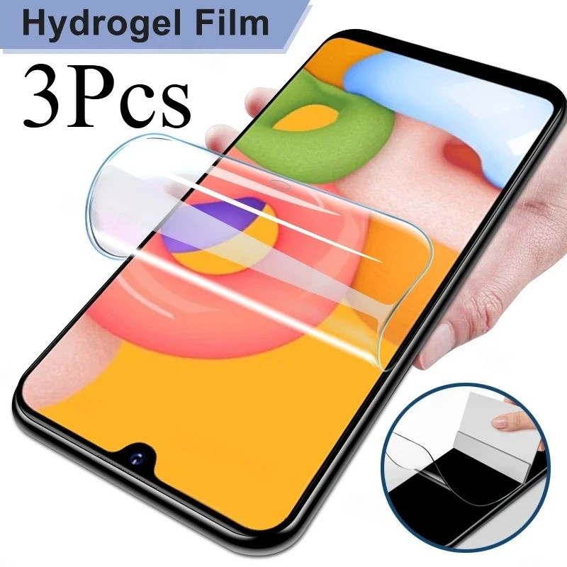3PCS Hydrogel ฟิล์มสําหรับ Sharp Aquos Zero wish 2 4 8 6 R10 R5G R7S R8S R9 V6 V7 sense7 sense8 sens