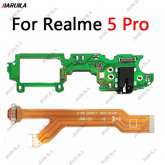 ชาร์จ Flex สําหรับ Realme 5 Pro ชาร์จริบบิ้น Flex USB MIC บอร์ดไมโครโฟน Handphone แจ็คไมโครโฟนพอร์ตชาร์จ