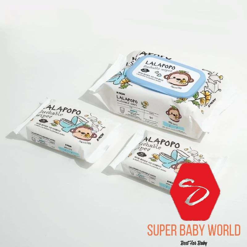 K-mom Lalapopo Premium Self-Destructing Wet Wipes ปลอดภัยสําหรับทารก Shop Sbw