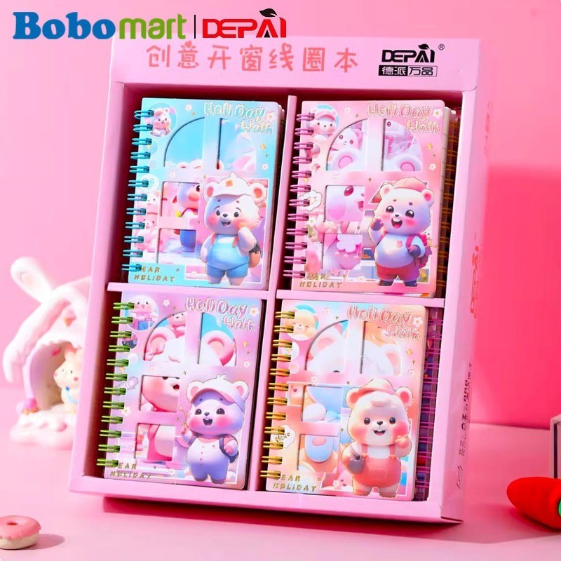 สมุดโน๊ต Bomart Spiral Softcover A7 80 แผ่น - DP888 บันทึกที่ใช้งานได้จริงและมีสไตล์