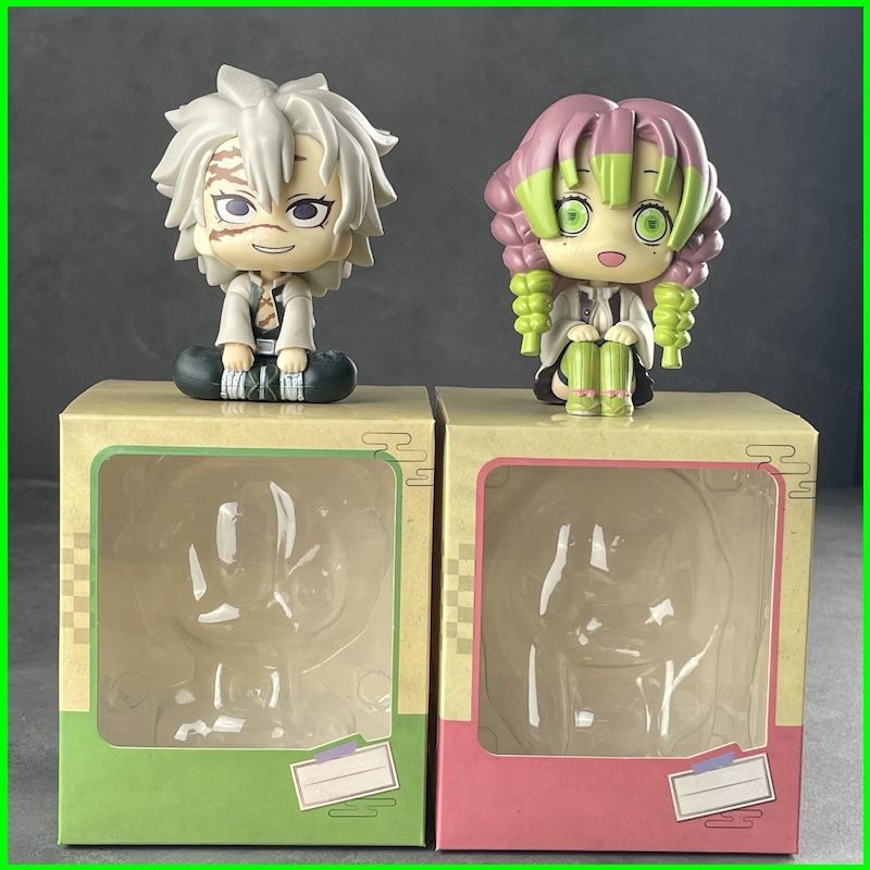 GC Demon Slayer Action Figure รุ่น Q Kanroji Mitsuri Shinazugawa Sanemi ท่านั่งตุ๊กตาของเล่น