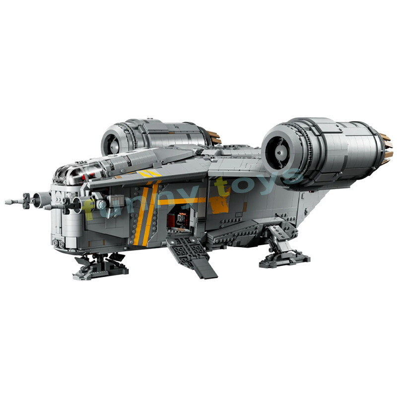 75331 The Razor Crest Building Blocks UCS Spaceship Mandalorian ของเล่นของขวัญสําหรับเด็กผู้ชาย