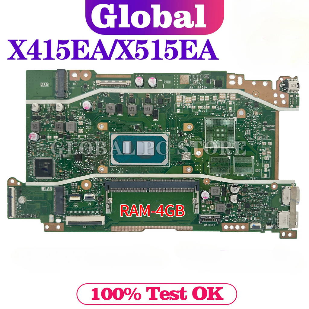 X415EA เมนบอร์ดสําหรับ ASUS X415EP X415EQ X515EA X515EP X515EQ F1400E F1500E V4200E V5200E แล็ปท็อป 